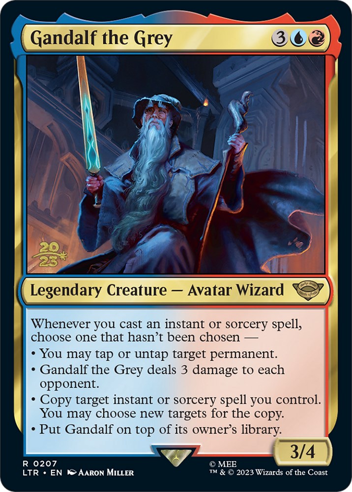 Gandalf the Grey [The Lord of the Rings: Tales of Middle-Earth Prerelease Promos] | Jomio and Rueliete's Cards and Comics