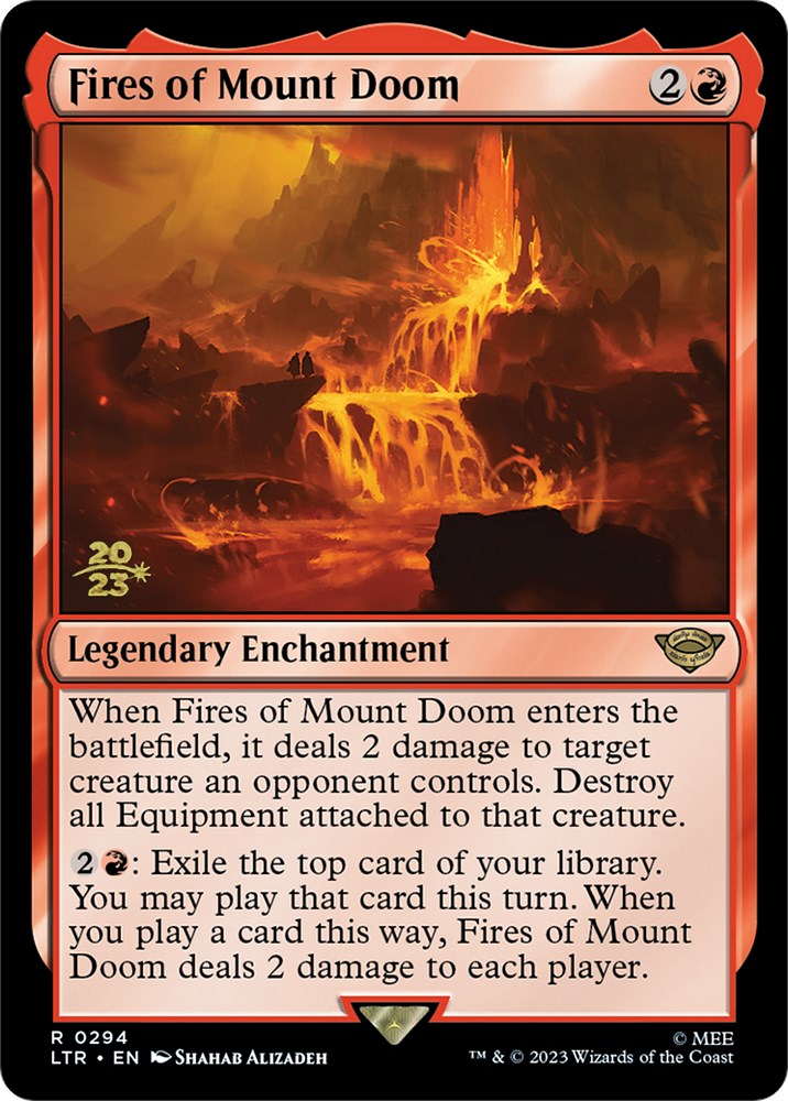 Fires of Mount Doom [The Lord of the Rings: Tales of Middle-Earth Prerelease Promos] | Jomio and Rueliete's Cards and Comics