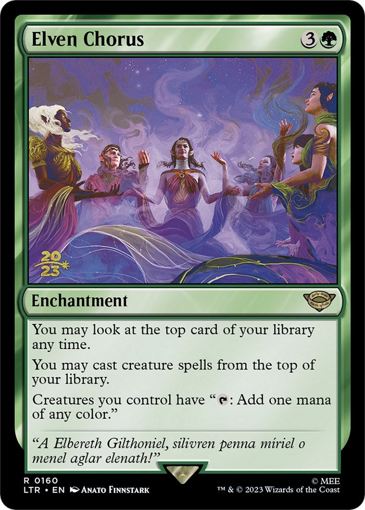 Elven Chorus [The Lord of the Rings: Tales of Middle-Earth Prerelease Promos] | Jomio and Rueliete's Cards and Comics
