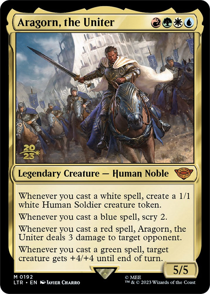 Aragorn, the Uniter [The Lord of the Rings: Tales of Middle-Earth Prerelease Promos] | Jomio and Rueliete's Cards and Comics