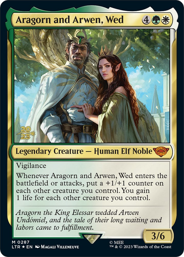 Aragorn and Arwen, Wed [The Lord of the Rings: Tales of Middle-Earth Prerelease Promos] | Jomio and Rueliete's Cards and Comics