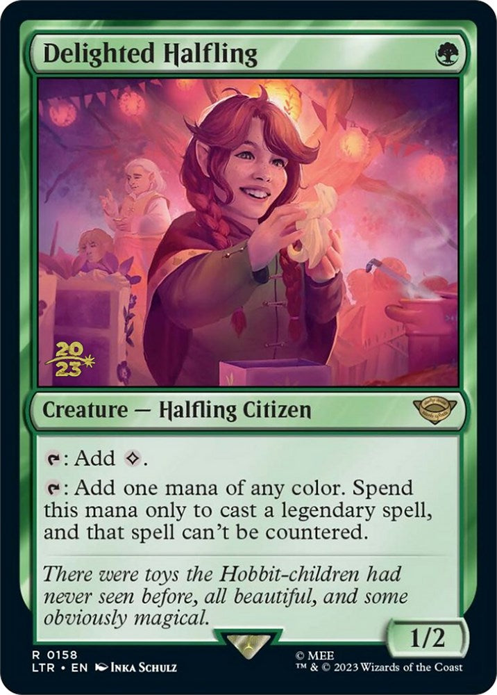 Delighted Halfling [The Lord of the Rings: Tales of Middle-Earth Prerelease Promos] | Jomio and Rueliete's Cards and Comics