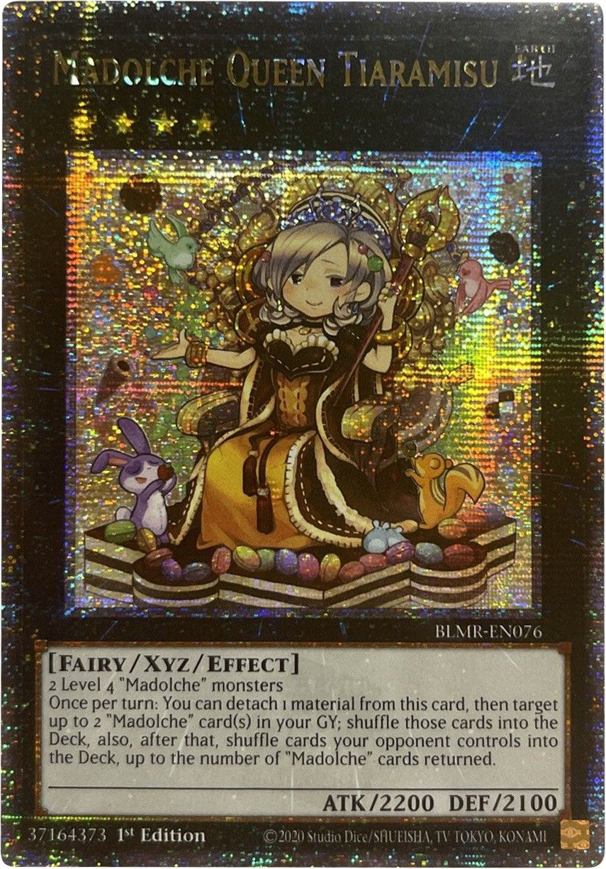 Madolche Queen Tiaramisu [BLMR-EN076] Quarter Century Secret Rare | Jomio and Rueliete's Cards and Comics