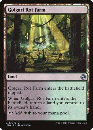 Golgari Rot Farm [Iconic Masters] | Jomio and Rueliete's Cards and Comics