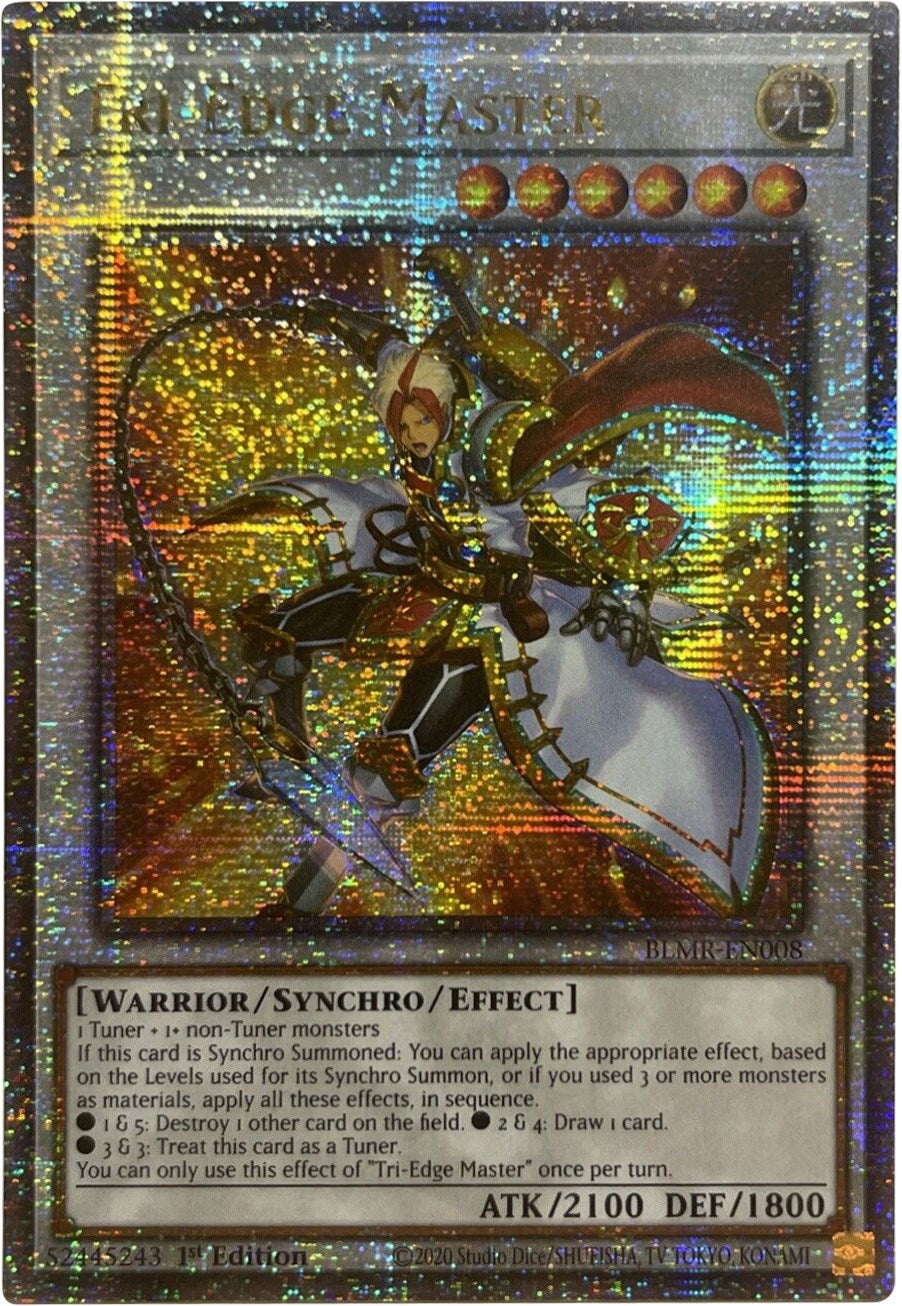 Tri-Edge Master [BLMR-EN008] Quarter Century Secret Rare | Jomio and Rueliete's Cards and Comics