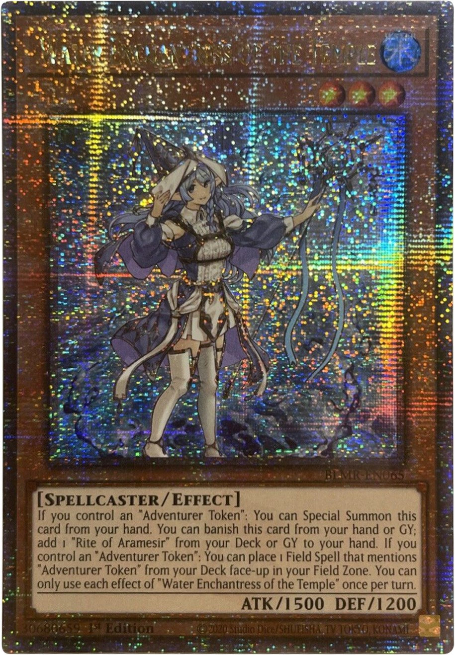 Water Enchantress of the Temple [BLMR-EN065] Quarter Century Secret Rare | Jomio and Rueliete's Cards and Comics