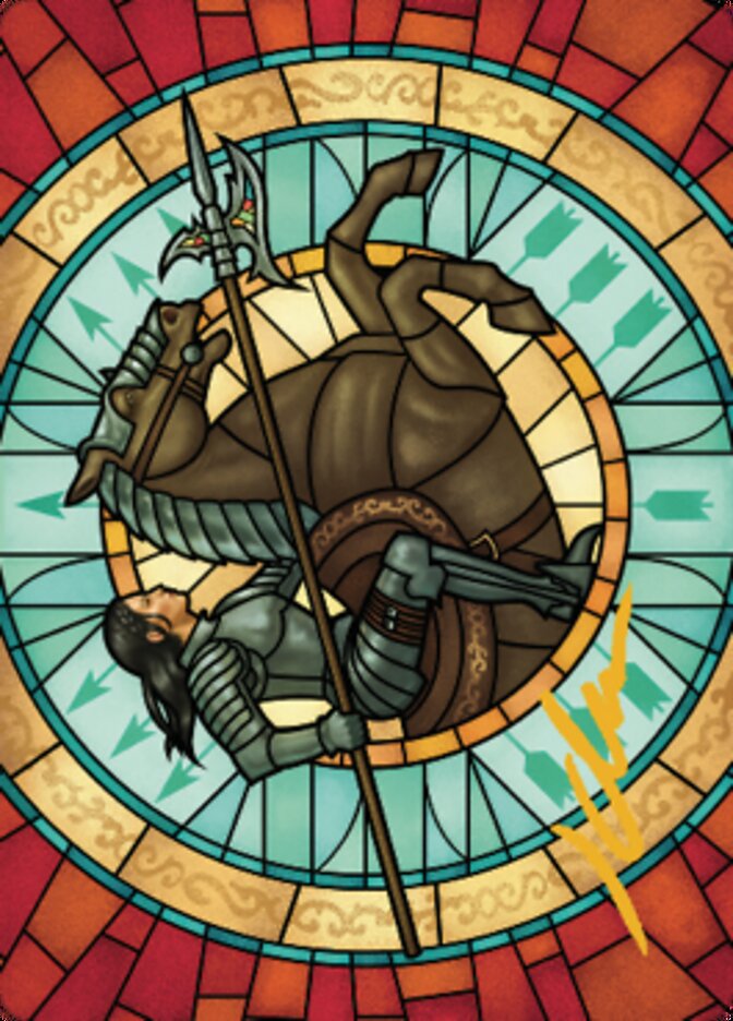 Tori D'Avenant, Fury Rider Art Card (Gold-Stamped Signature) [Dominaria United Art Series] | Jomio and Rueliete's Cards and Comics
