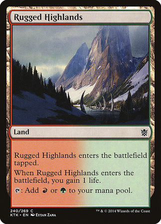 Rugged Highlands [Khans of Tarkir] | Jomio and Rueliete's Cards and Comics