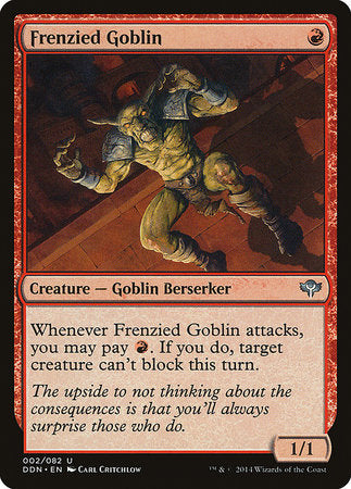 Frenzied Goblin [Duel Decks: Speed vs. Cunning] | Jomio and Rueliete's Cards and Comics