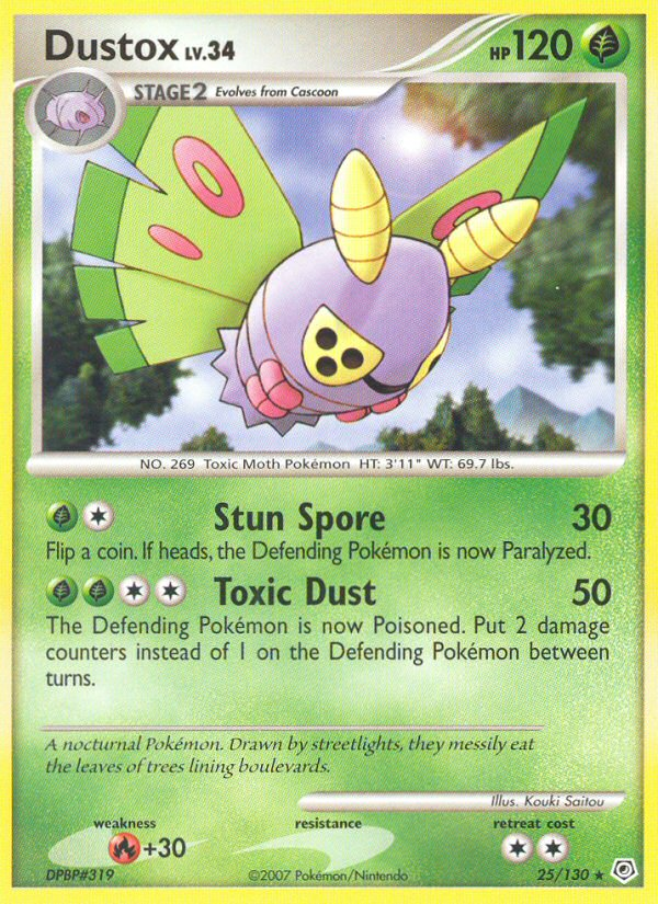 Dustox (25/130) [Diamond & Pearl: Base Set] | Jomio and Rueliete's Cards and Comics