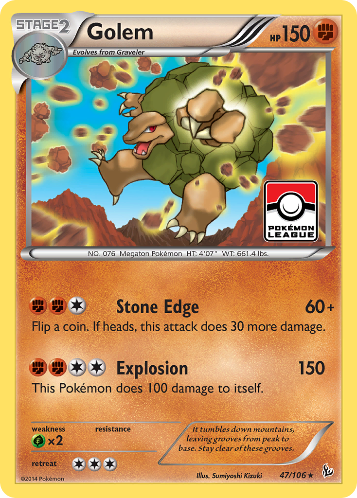 Golem (47/106) [XY: Flashfire] | Jomio and Rueliete's Cards and Comics