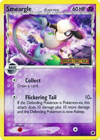 Smeargle (39/101) (Delta Species) (Stamped) [EX: Dragon Frontiers] | Jomio and Rueliete's Cards and Comics