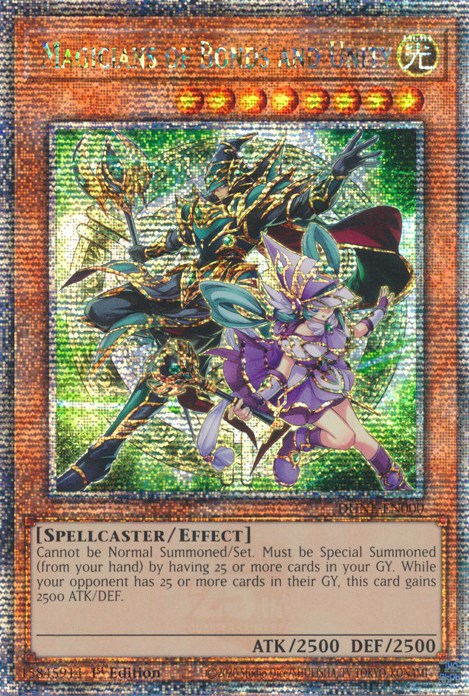 Magicians of Bonds and Unity [DUNE-EN000] Quarter Century Secret Rare | Jomio and Rueliete's Cards and Comics