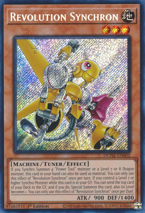 Revolution Synchron [DUNE-EN002] Secret Rare | Jomio and Rueliete's Cards and Comics
