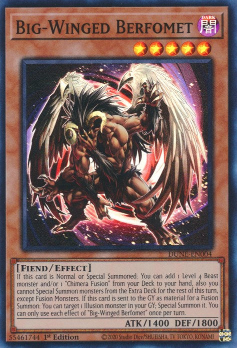 Big-Winged Berfomet [DUNE-EN004] Super Rare | Jomio and Rueliete's Cards and Comics