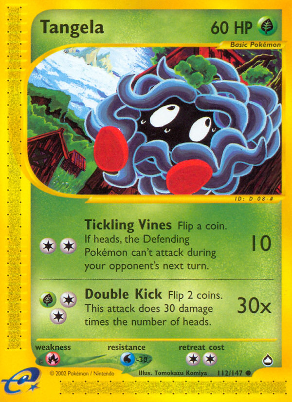 Tangela (112/147) [Aquapolis] | Jomio and Rueliete's Cards and Comics