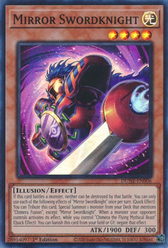 Mirror Swordknight [DUNE-EN006] Super Rare | Jomio and Rueliete's Cards and Comics