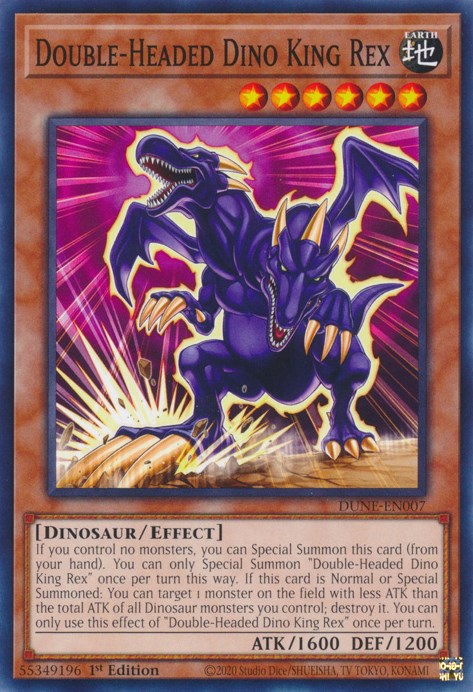 Double-Headed Dino King Rex [DUNE-EN007] Common | Jomio and Rueliete's Cards and Comics