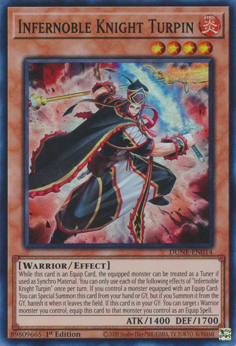 Infernoble Knight Turpin [DUNE-EN014] Super Rare | Jomio and Rueliete's Cards and Comics