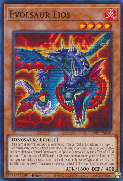 Evolsaur Lios [DUNE-EN018] Common | Jomio and Rueliete's Cards and Comics