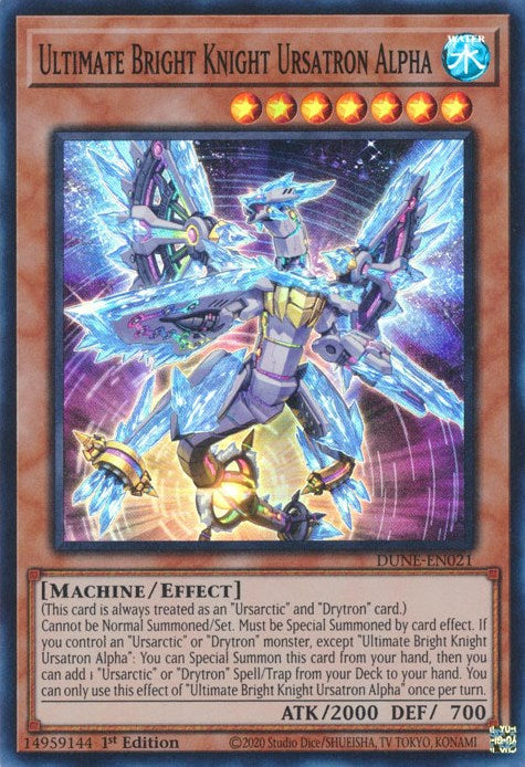Ultimate Bright Knight Ursatron Alpha [DUNE-EN021] Super Rare | Jomio and Rueliete's Cards and Comics