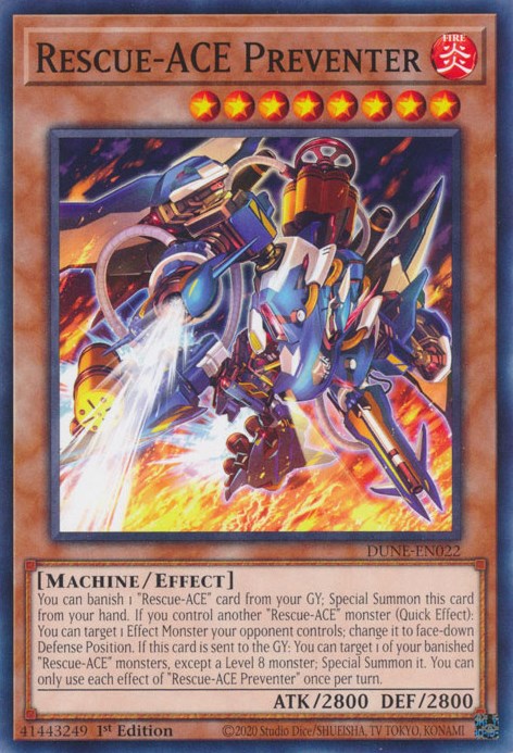 Rescue-ACE Preventer [DUNE-EN022] Common | Jomio and Rueliete's Cards and Comics