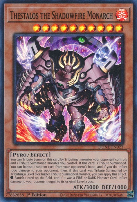 Thestalos the Shadowfire Monarch [DUNE-EN023] Super Rare | Jomio and Rueliete's Cards and Comics