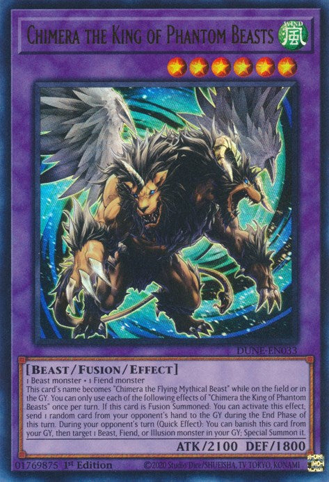 Chimera the King of Phantom Beasts [DUNE-EN033] Ultra Rare | Jomio and Rueliete's Cards and Comics