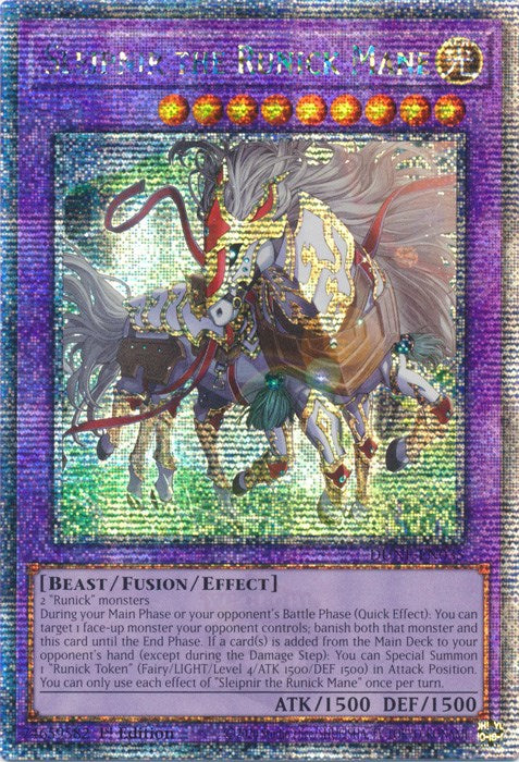 Sleipnir the Runick Mane [DUNE-EN035] Quarter Century Secret Rare | Jomio and Rueliete's Cards and Comics
