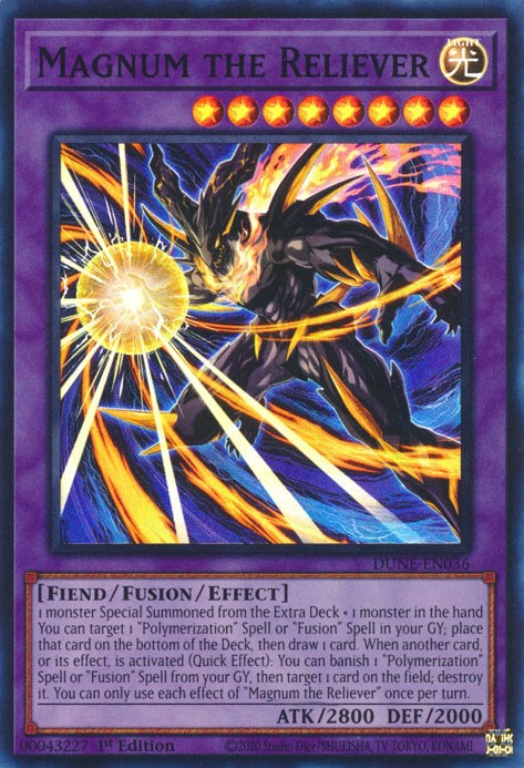 Magnum the Reliever [DUNE-EN036] Super Rare | Jomio and Rueliete's Cards and Comics