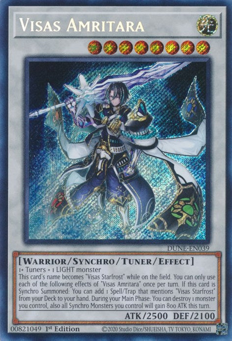 Visas Amritara [DUNE-EN039] Secret Rare | Jomio and Rueliete's Cards and Comics
