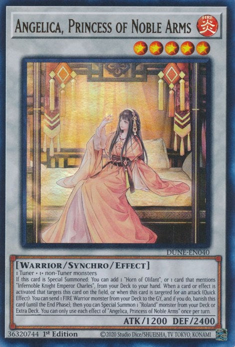 Angelica, Princess of Noble Arms [DUNE-EN040] Ultra Rare | Jomio and Rueliete's Cards and Comics