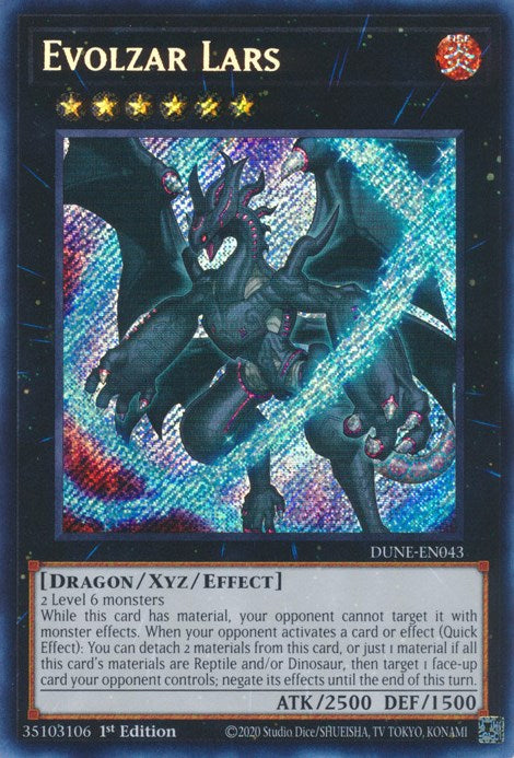 Evolzar Lars [DUNE-EN043] Secret Rare | Jomio and Rueliete's Cards and Comics
