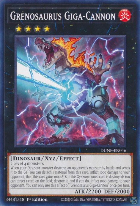 Grenosaurus Giga-Cannon [DUNE-EN046] Common | Jomio and Rueliete's Cards and Comics