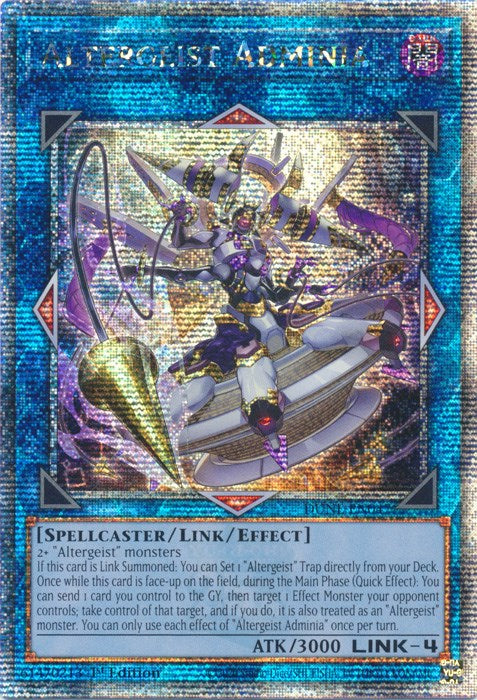 Altergeist Adminia [DUNE-EN047] Quarter Century Secret Rare | Jomio and Rueliete's Cards and Comics