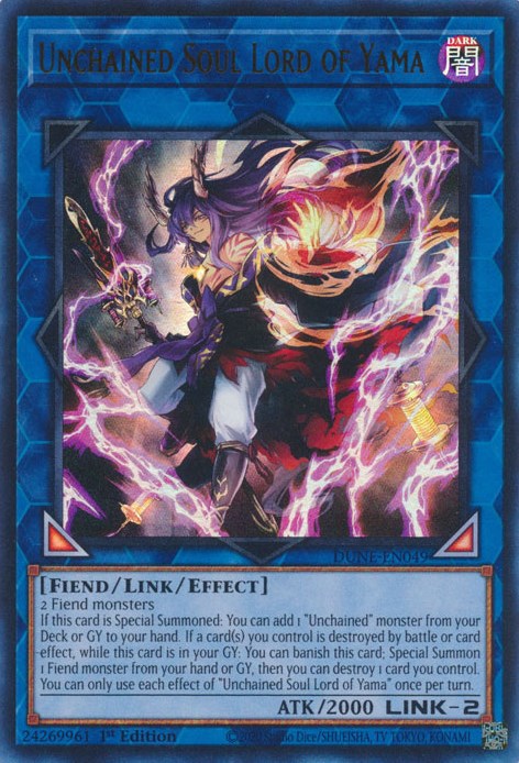 Unchained Soul Lord of Yama [DUNE-EN049] Ultra Rare | Jomio and Rueliete's Cards and Comics