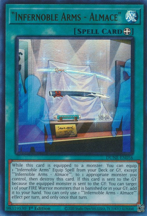 "Infernoble Arms - Almace" [DUNE-EN056] Ultra Rare | Jomio and Rueliete's Cards and Comics