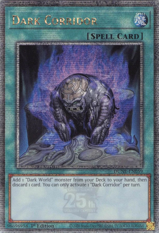 Dark Corridor [DUNE-EN059] Quarter Century Secret Rare | Jomio and Rueliete's Cards and Comics