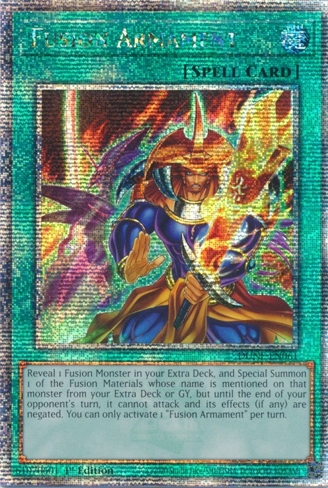 Fusion Armament [DUNE-EN061] Quarter Century Secret Rare | Jomio and Rueliete's Cards and Comics