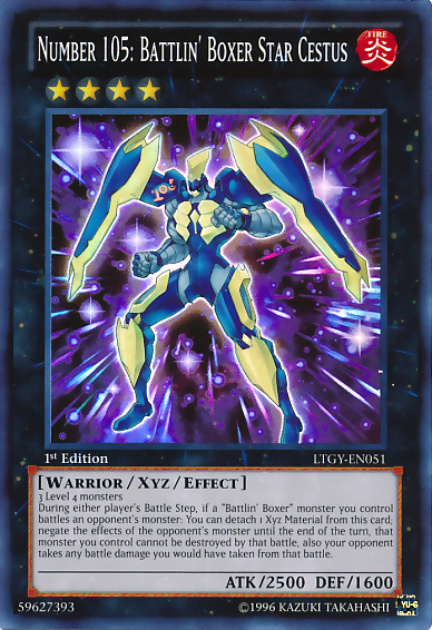 Number 105: Battlin' Boxer Star Cestus [LTGY-EN051] Super Rare | Jomio and Rueliete's Cards and Comics