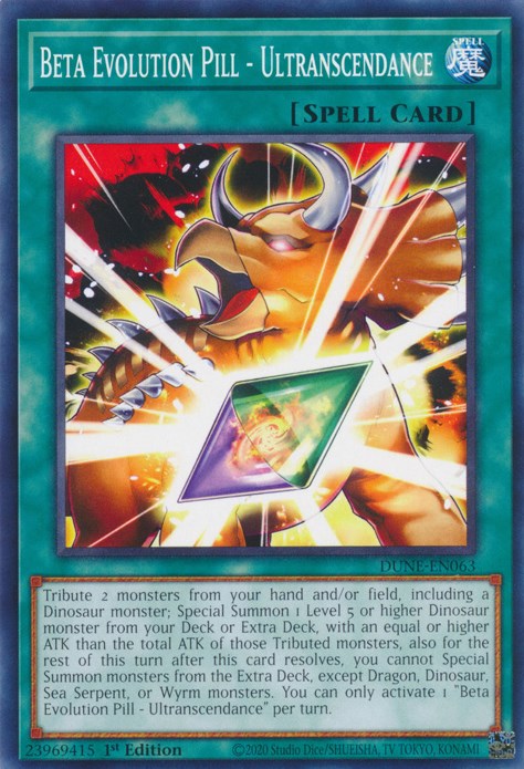 Beta Evolution Pill - Ultranscendance [DUNE-EN063] Common | Jomio and Rueliete's Cards and Comics