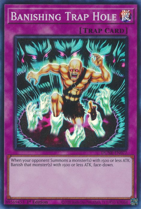 Banishing Trap Hole [DUNE-EN077] Super Rare | Jomio and Rueliete's Cards and Comics