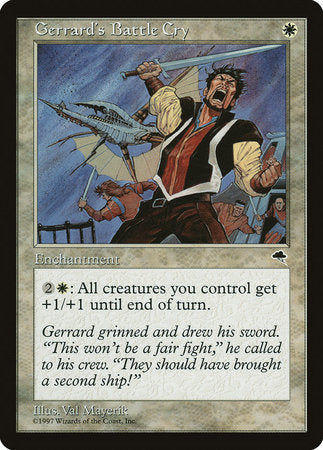 Gerrard's Battle Cry [Tempest] | Jomio and Rueliete's Cards and Comics