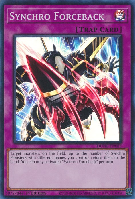Synchro Forceback [DUNE-EN085] Super Rare | Jomio and Rueliete's Cards and Comics