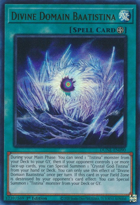 Divine Domain Baatistina [DUNE-EN090] Ultra Rare | Jomio and Rueliete's Cards and Comics