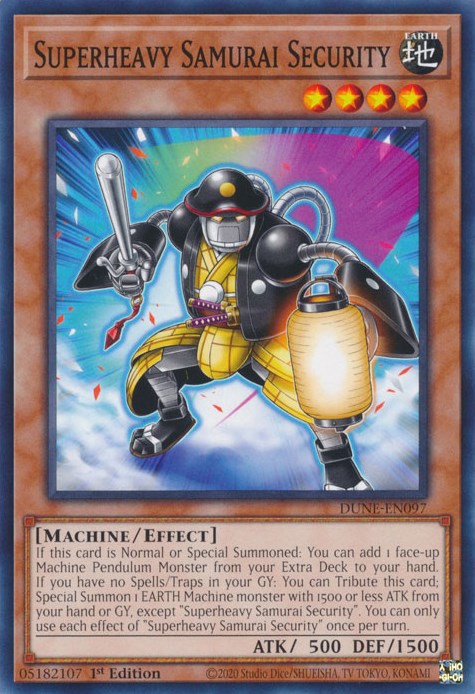 Superheavy Samurai Security [DUNE-EN097] Common | Jomio and Rueliete's Cards and Comics