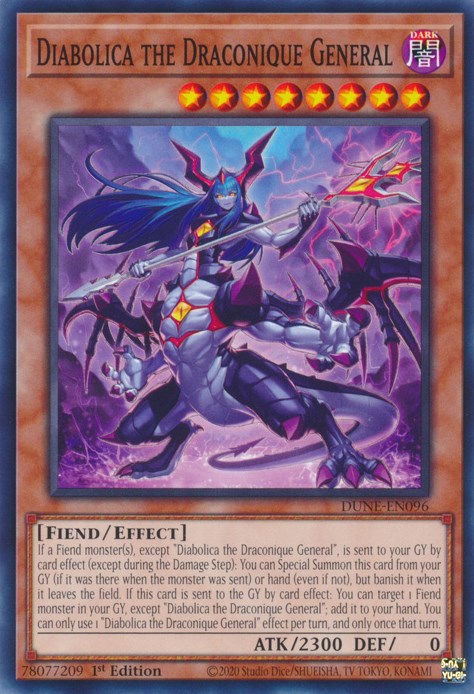 Diabolica the Draconique General [DUNE-EN096] Common | Jomio and Rueliete's Cards and Comics