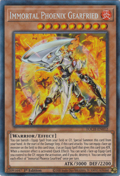 Immortal Phoenix Gearfried (CR) [TOCH-EN012] Collector's Rare | Jomio and Rueliete's Cards and Comics