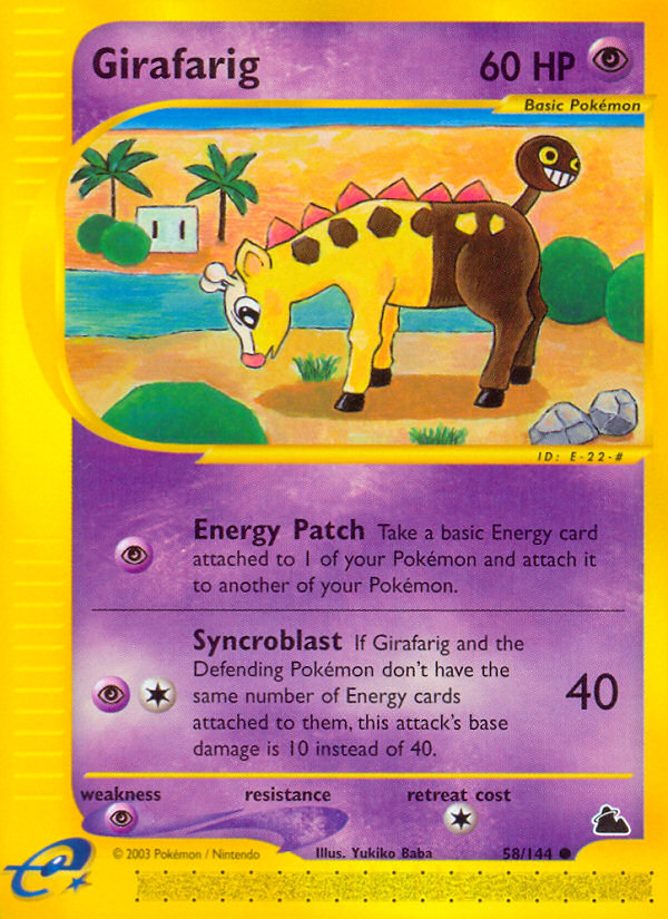 Girafarig (58/144) [Skyridge] | Jomio and Rueliete's Cards and Comics