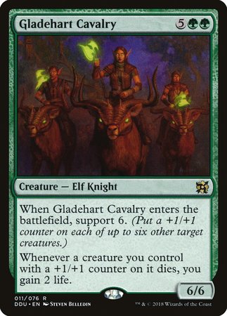 Gladehart Cavalry [Duel Decks: Elves vs. Inventors] | Jomio and Rueliete's Cards and Comics